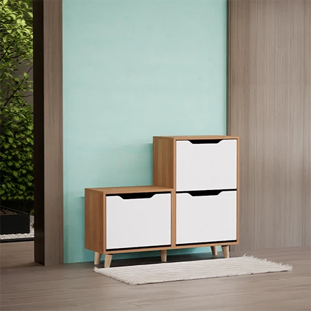 جاکفشی داشبوردی پایه دار سه درب نشیمندار